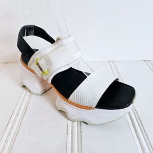 Sorel Women's Sandals - Black, White, and Orange